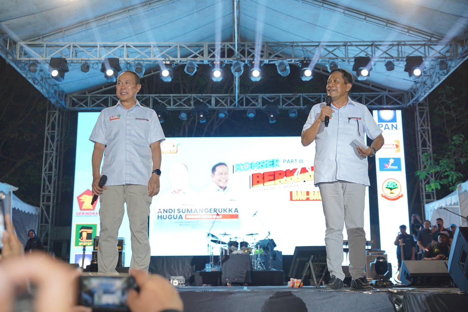 Konser Berkah yang ke-3 Andi Sumangerukka-Hugua mewriahkan Kota Bau Bau